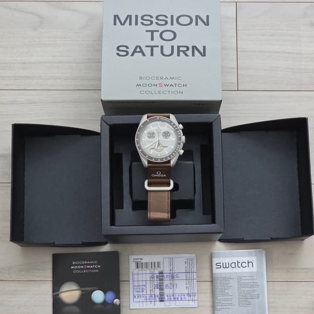 오메가 X 스와치 문워치 미션 투 문 토성시계 (풀박스) 