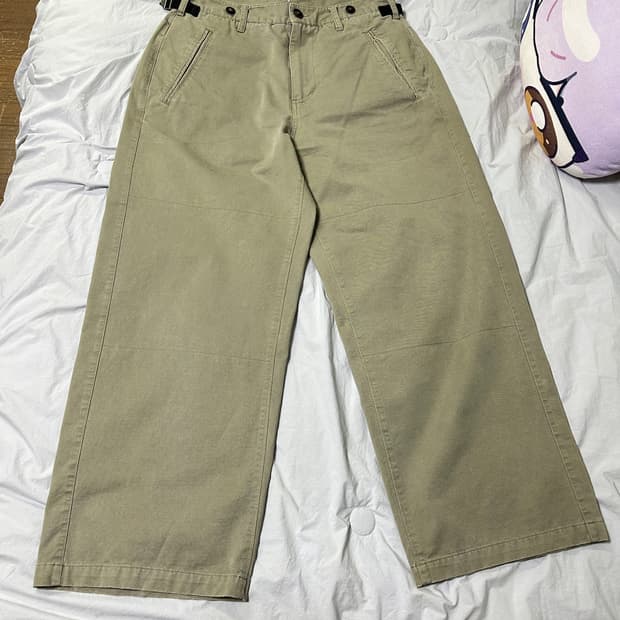 폴리테루 서스펜더 팬츠 치노 베이지