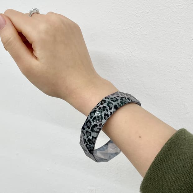 갸루 레오파드 뱅글 팔찌