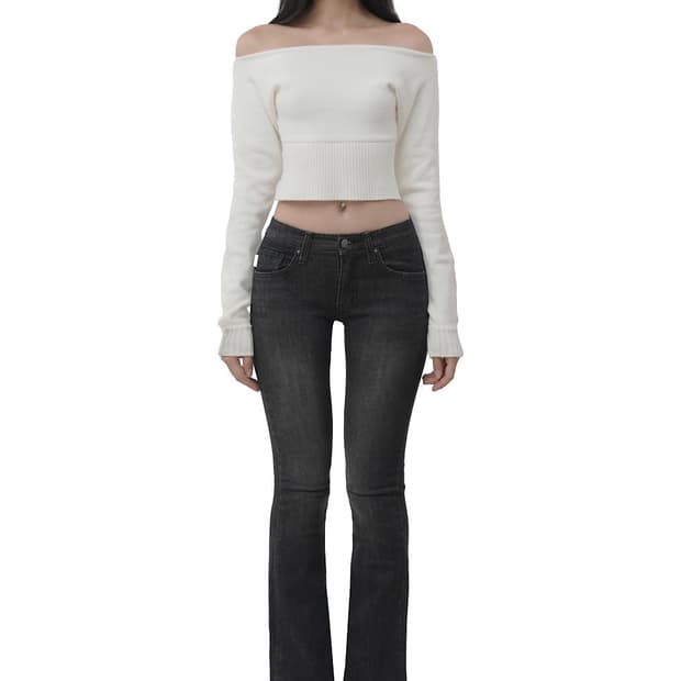 Kleesier Dark chocolate low rise jeans 