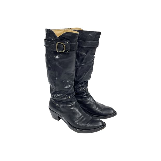 알프레도 바니스터 드레이프 롱부츠 