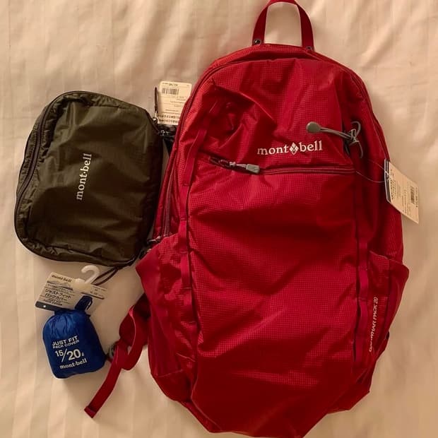 몽벨 경량 백팩 버건디
