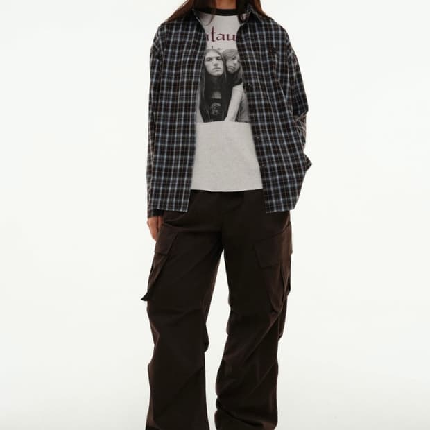 센토르 오버핏 타탄 체크셔츠