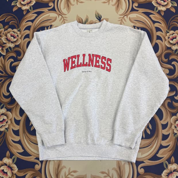 (XL)스포티앤리치 웰니스 맨투맨(헤더그레이)