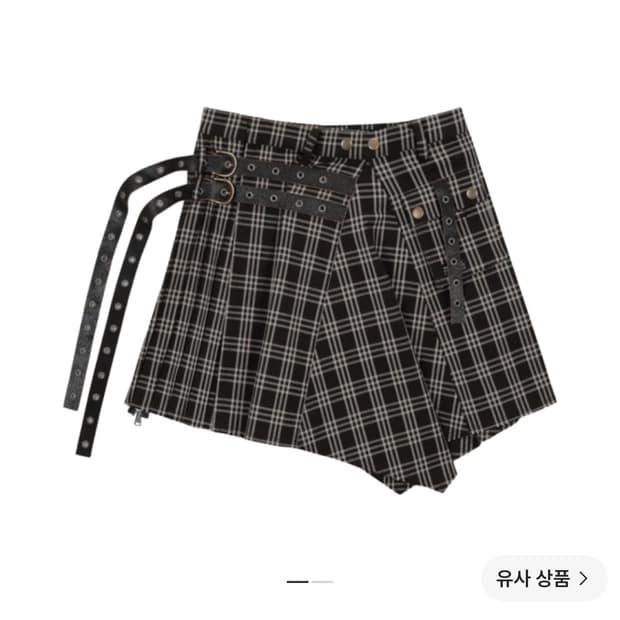 베이컨트 아카이브 버클 랩 스커트 브라운