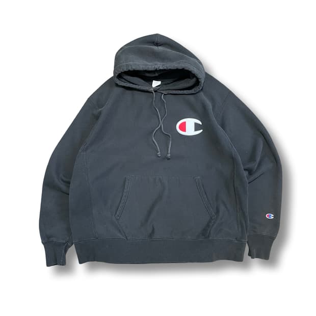 [XL] 챔피온 리버스위브 빈티지 빅로고 후드티