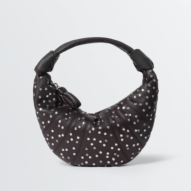 르메르 26ss 스터드 미니 포춘 크루아상 백/다크초콜렛