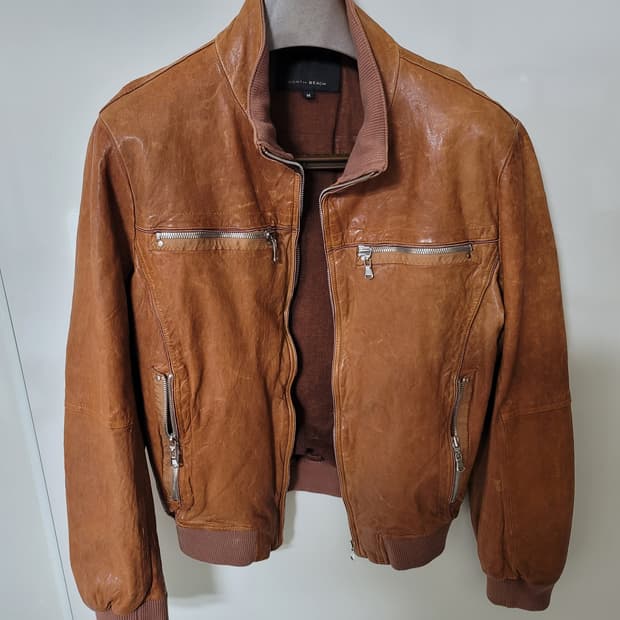 노스비치 어린양가죽자켓 M 95정사이즈 상태굿