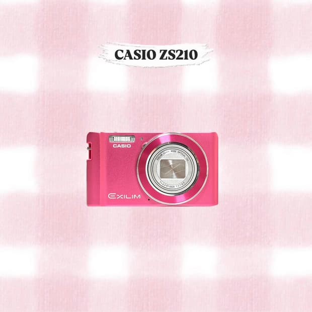 카시오 엑슬림 ZS210 핑크 빈티지디카