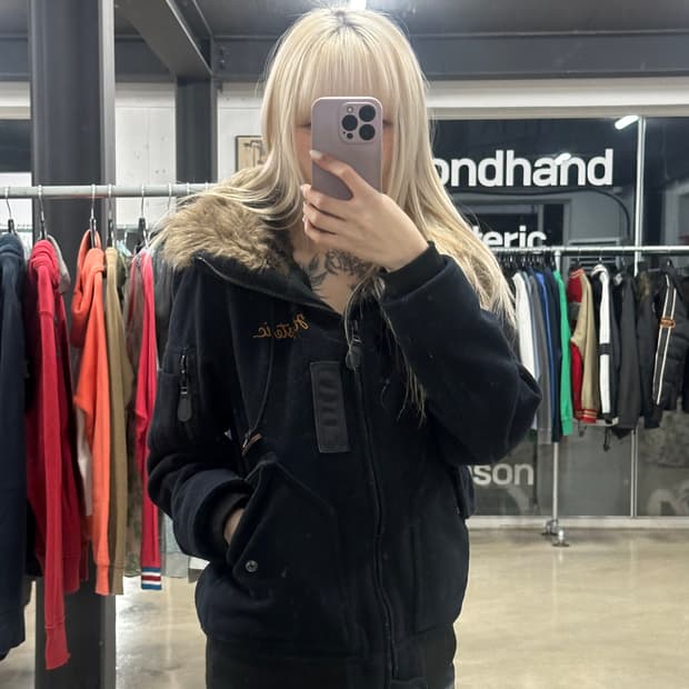 히스테릭 글래머 울프죠 Y2k n-2b 울자켓