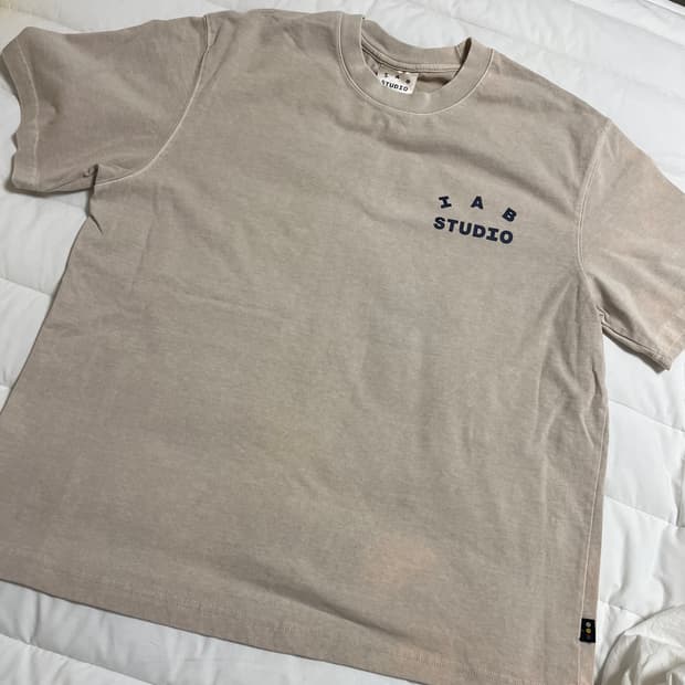 아이앱스튜디오 피그먼트 반팔 베이지 L