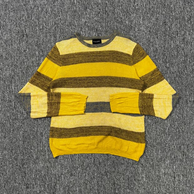 솔리드옴므 멀티 스트라이프 니트