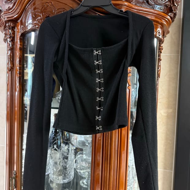 낫유어로즈 가디건 겸 긴팔티