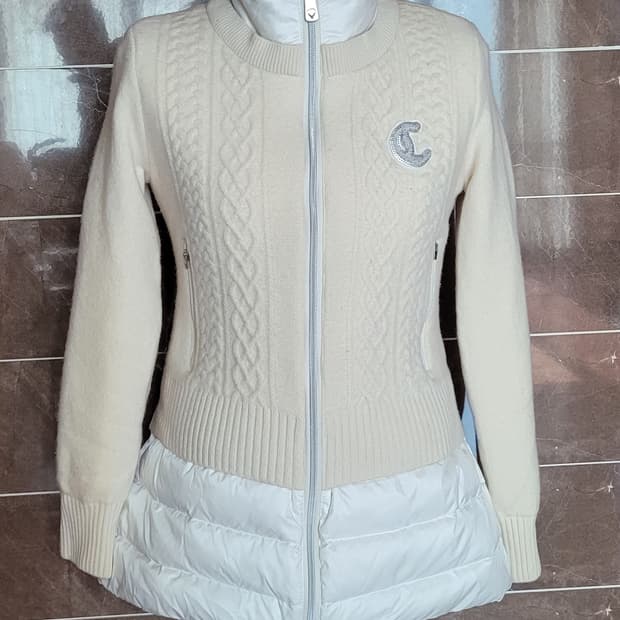 (여성55.S사이즈) 캘러웨이 골프 경량 니트 집업