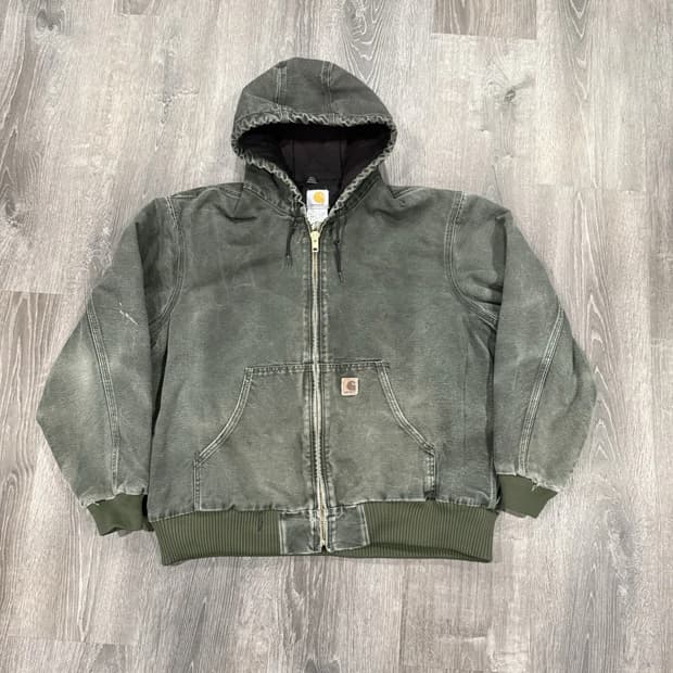 칼하트 J130 덕 액티브 자켓 모스그린