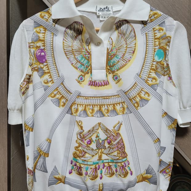 정품 에르메스 폴로 카라 티셔츠