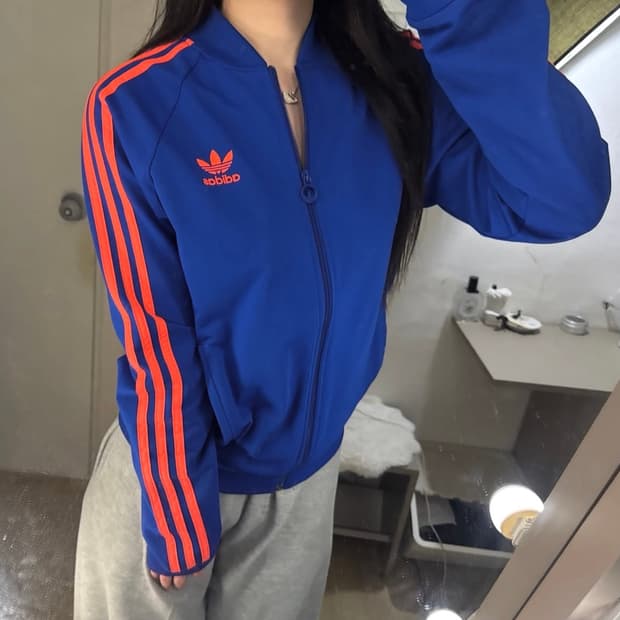 아디다스 불꽃 파이어버드 슈퍼스타 트랙탑 져지