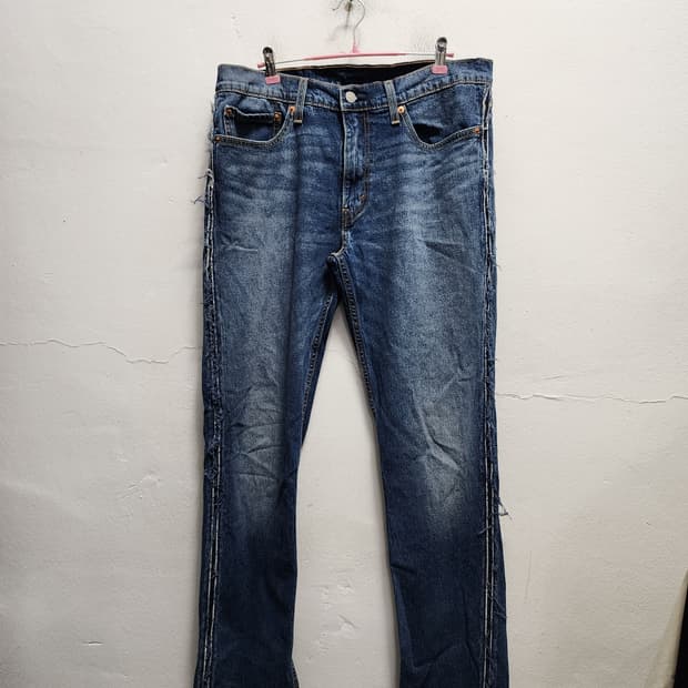 리바이스 511 시이드라인 데님 컷팅진