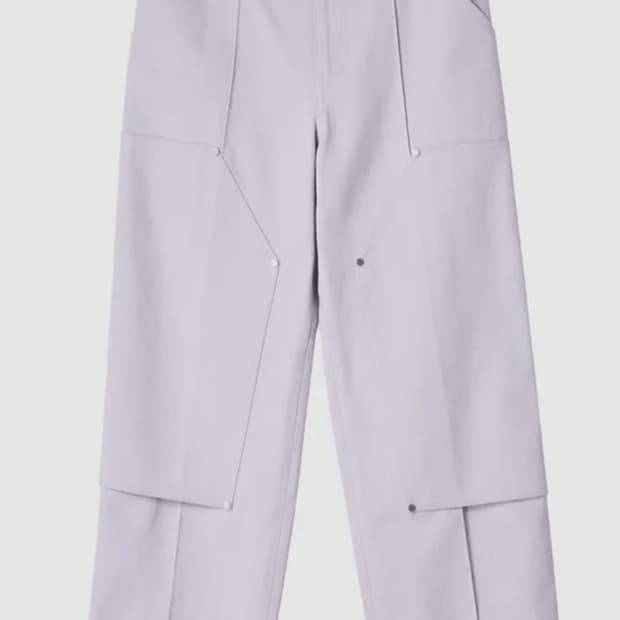 애프터프레이 카펜터 데님 워크팬츠 라벤더 m