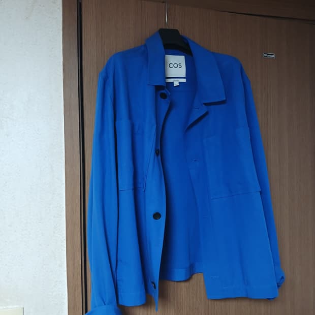 COS 블루 셔츠 자켓 XL