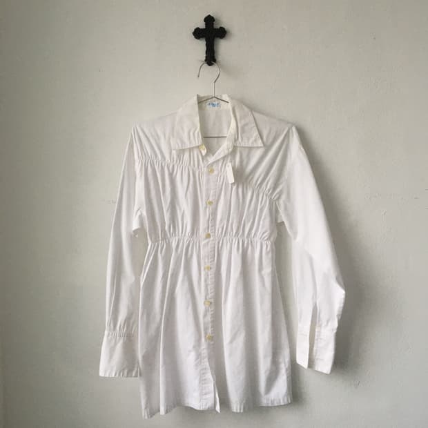 Shirring point long shirt