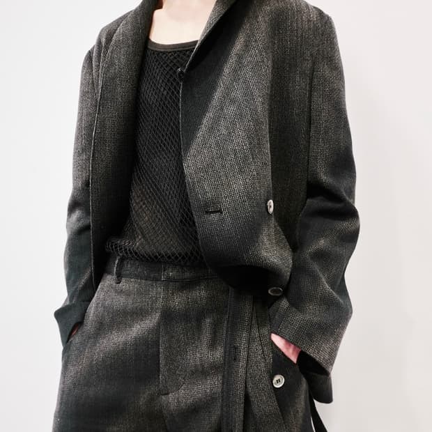 지용킴 25SS 숄 카라 테일러드 블레이저 셋업