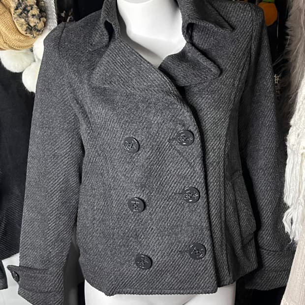 y2k 핀터깔 공겜여주 무채색 모리 숏코트