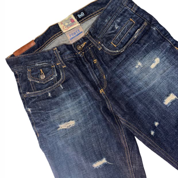 00’s OG D&G Damage Denim
