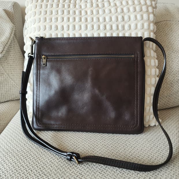 상태최상 루이비통 유타 삭플라 MM 크로스백 숄더백 다크브라운