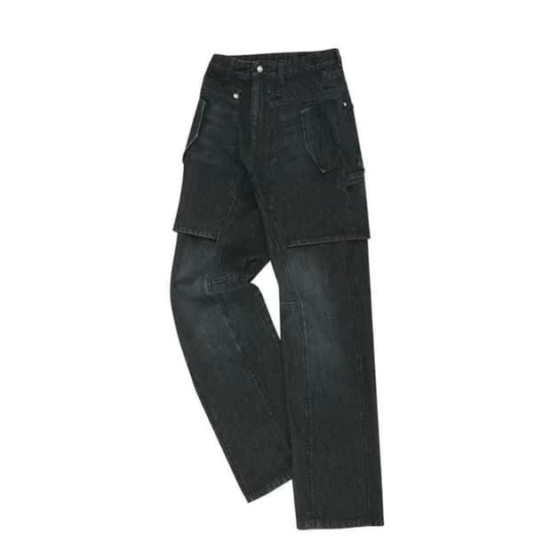 앤더슨벨 랩터 레이어드 와이드 레그 진