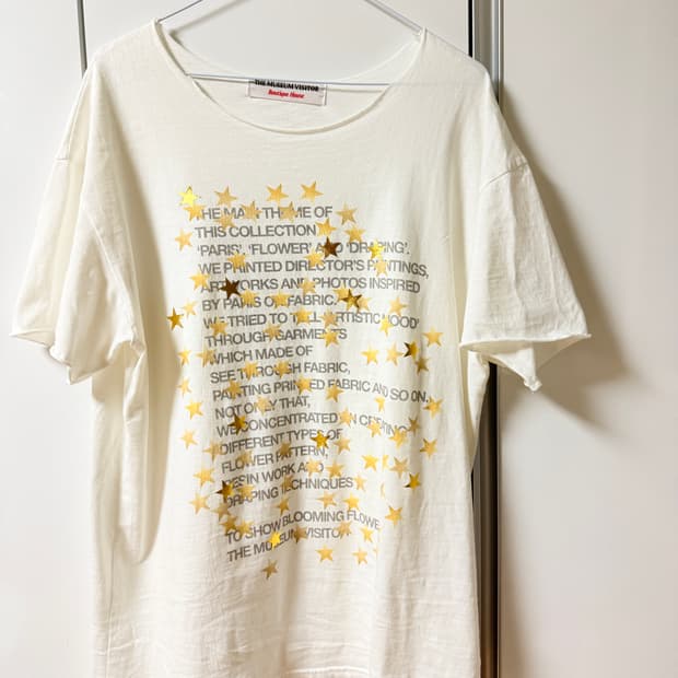 더뮤지엄비지터 star t-shirt(ivory)