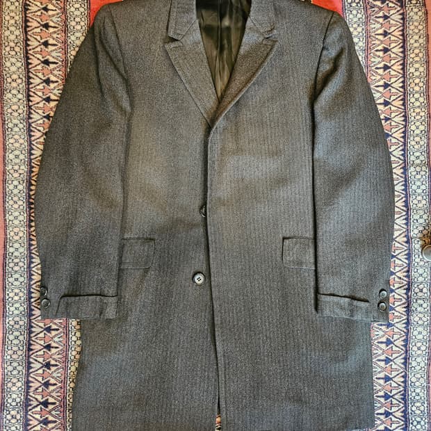 70s빈티지 헤링본 코트 