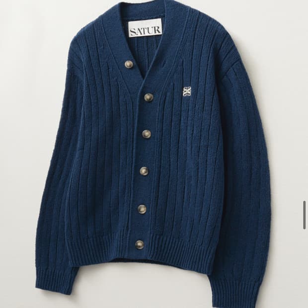 세터 가디건 L 네이비 상태 최상 <라이즈 착용 제품>