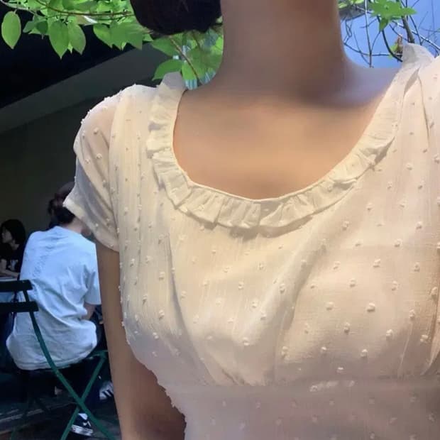제니오 애니 도트 쉬폰블라우스