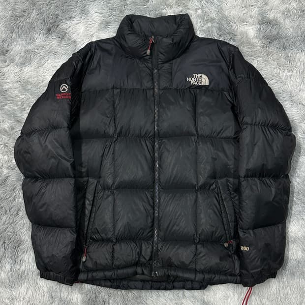 노스페이스 800 로체 블랙 숏패딩 95