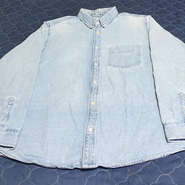 자라 데님셔츠 연청 (L)