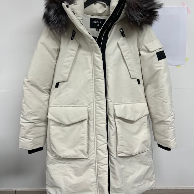 에고이스트 여성 덕다운 패딩 아이보리 55