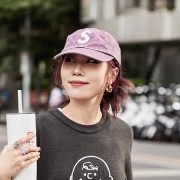 (OS)슈프림 23SS 피그먼트 캔버스 S Logo 6Panel 플럼