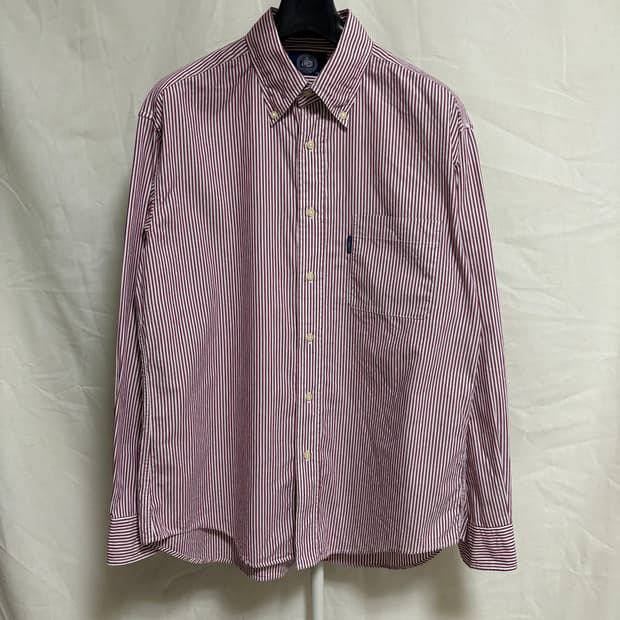 제이프레스 클래식 스트라이프 셔츠 / 레드, L