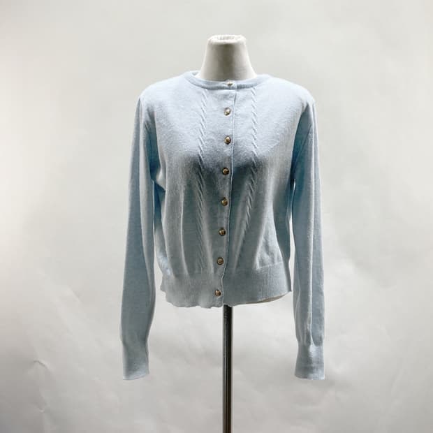 줄로그 여성니트가디건 라운드넥 L 