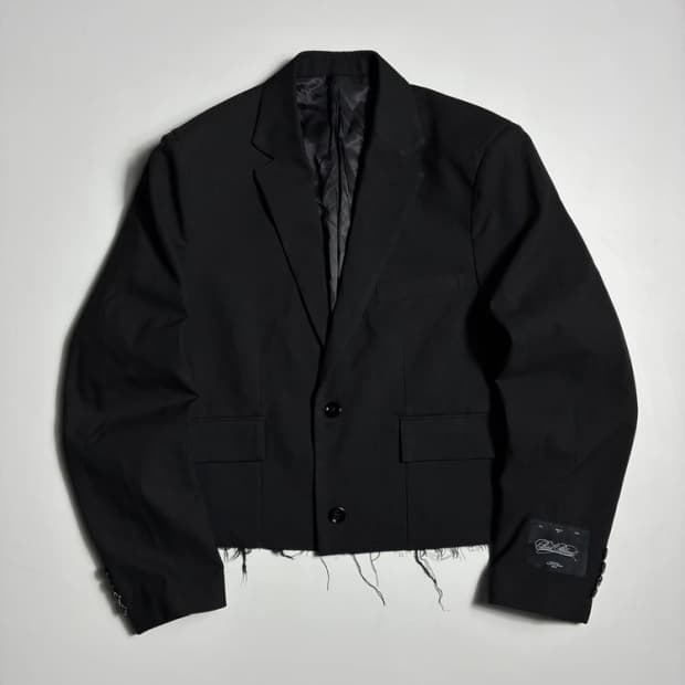 배드블러드 BADBLOOD 25ss 크롭 컷팅 블레이져 자켓 R3065