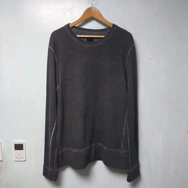 [L] thom/krom 톰크롬 오일 크루넥 맨투맨