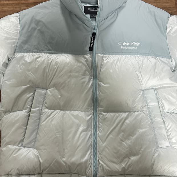 캘빈클라인 퍼포먼스 패딩 민트