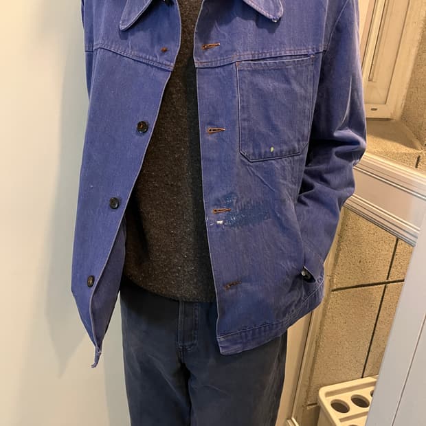 70s og french work jacket