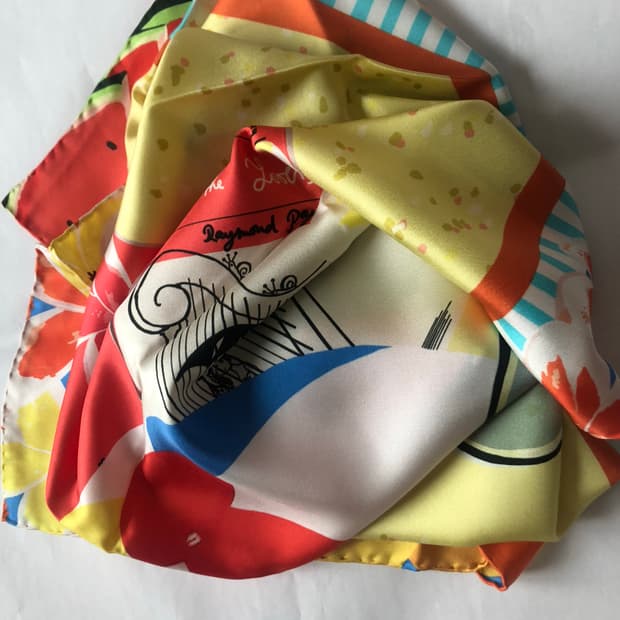 Cleo Ferin Mercury 실크 스카프