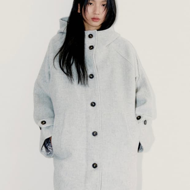 오피쉬 리치 울 하프 코트 RICH WOOL HALF COAT oafis
