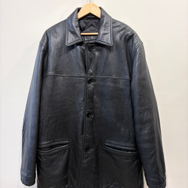 90's 바라쿠타 오리지널 레더 카 코트