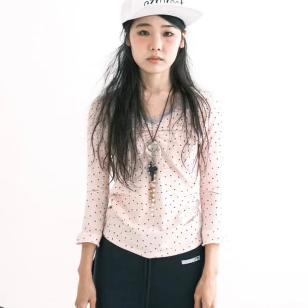 샵페어리 미니하트 레이스탑