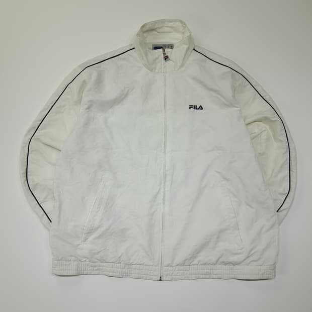 CL600 M 휠라 90s 말레이시아판  메쉬 라이닝 화이트 바람막이 