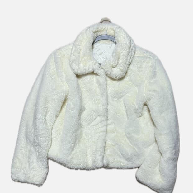 윈터 누빔 퍼자켓 아이보리